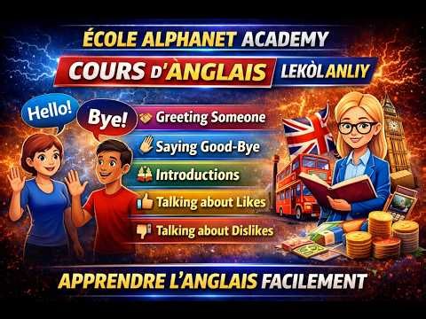 🎓COURS D’ANGLAIS | LEKÒL ANLI - ÉCOLE ALPHANET ACADEMY