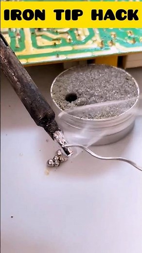 Stop Ruining Your Solder Joints! How to Clean Your Soldering Iron Tip Perfectly #SolderingIron #diy