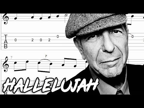 Hallelujah - Leonard Cohen - Tab Sheet Music - Melody