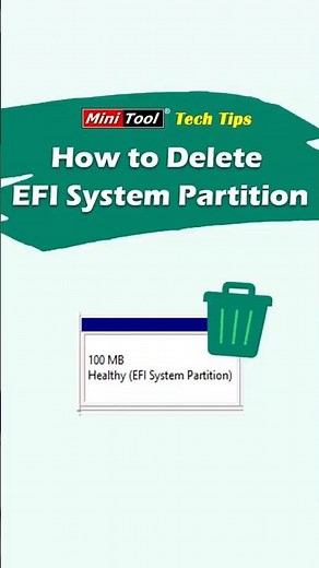 How to Delete EFI System Partition in Windows? #partition #windowstips