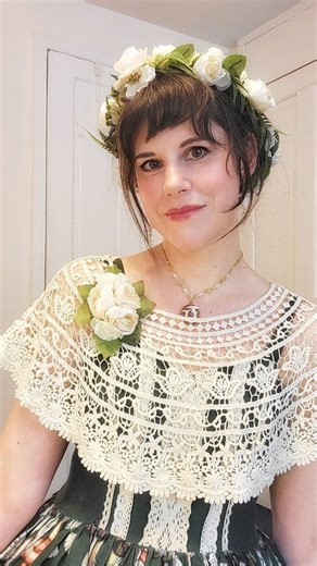 Lily of the Valley on Instagram: "I've had the idea for this reel in mind for quite a while and barring horrible winter lighting I'm pretty happy with how it turned out. Summer is my favorite of the looks just after winter. What do you think? Announcement: the "Mycologists Notebook" jumperskirt and coordinating accessories will be available for pre-order on the 4th of February at 5 pm est. on the Shopify site (link in bio). It will be available a dark green color way and 5 sizes. This well be th