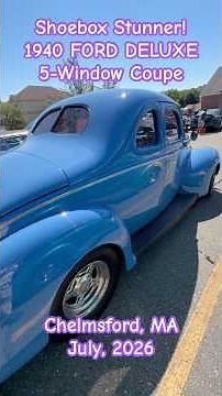 1940 FORD DELUXE 5-Window Coupe - Stunning "Shoebox" Restomod! Chelmsford, MA Car Show; July 2026