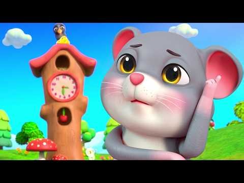 Mouse on the Clock! Hickory Dickory Dock | Baby Gaga Nursery Rhymes