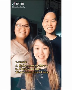 Reveal your model face with these steps...or not 😂😎 #ModelFace Check out more videos like this here https://vt.tiktok.com/ZS51y595/ | TikTok