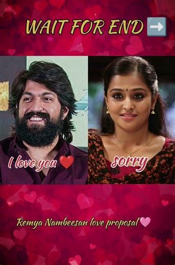 Remya Nambeesan love proposal 🩷#remyanambeesan #love #proposal #southindian #actor #trendingshorts .