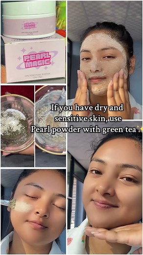 Benefits of 100% pearl powder use❤️🦋 #sarushrestha #keeploving #magicofpearlpowde #pearlpowder