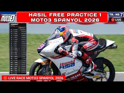 Moto3 Results Today - FP1 Results Moto3 Spain 2026 - Latest Veda Ega Moto3 Results 2026