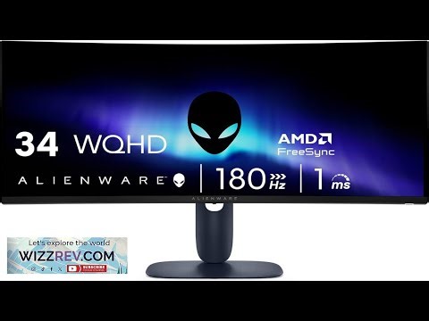 Alienware 34 Curved Gaming Monitor AW3425DWM 34 inch WQHD 180Hz 1ms