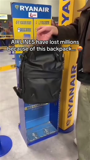 How is this backpack even allowed on airlines? 🤯 #travel #flying #traveller