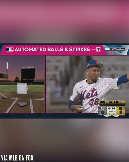 MLB has announced that it will implement the ABS challenge system starting next season. Here's an example of how it will work featuring Edwin Díaz from this year's All-Star Game. | SNY