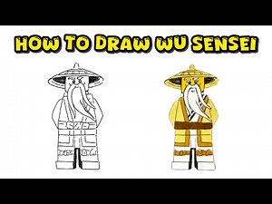 How to Draw Master Wu Sensei from Ninjago LEGO – Creative Marker Drawing Process