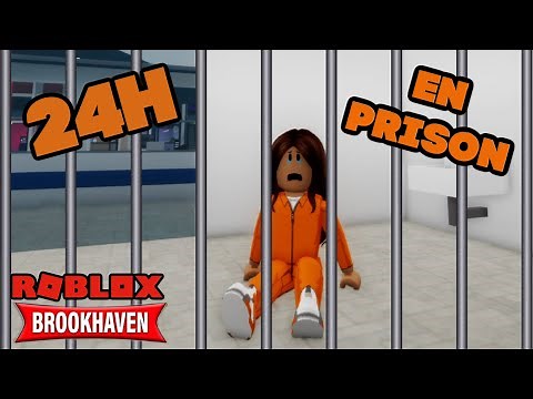 24 HOURS IN PRISON with Lena BROOKHAVEN RP roleplay Story Mini movie Story ROBLOX Fr