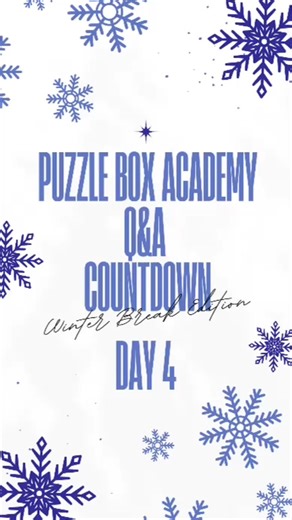 For Day 4 of our Holiday Countdown, We wanted to ask our learners about if they had any traditions! #puzzleboxacademy #winter | Puzzle Box Academy