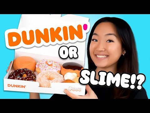 Making Dunkin' Donuts Out Of Slime 🍩