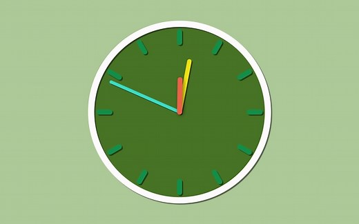 ae形状动画  钟表