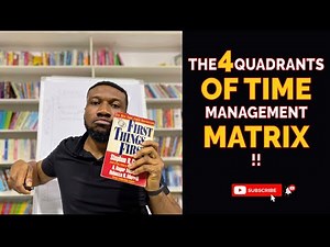 The 4 Quadrants of Time Management Matrix | Covey Time Management Strategy