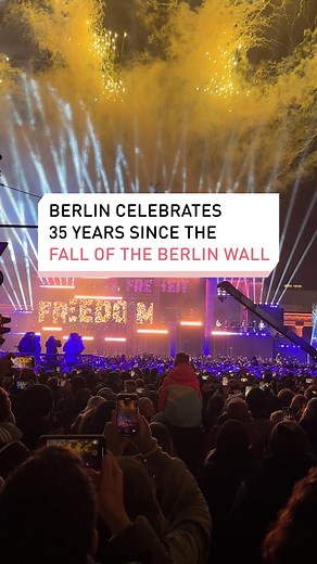 552K views · 21K reactions | The Berlin Wall, which divided East and West Germany, fell 35 years ago. Here’s how Berlin celebrated the historic moment. #dweuromaxx #Berlin #Germany #berlinwall #Mauerfall | DW Euromaxx | Facebook