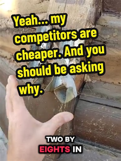 “Yeah… my competitors are cheaper. And you should be asking why.”