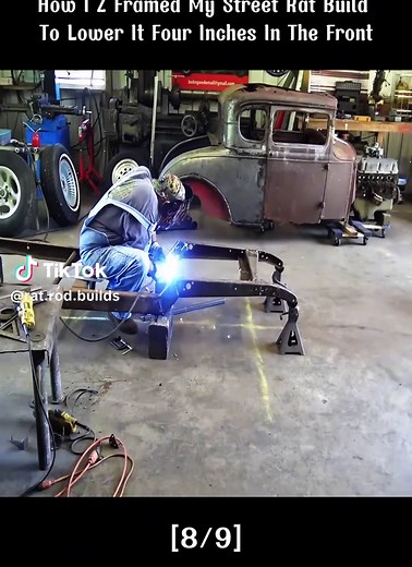 How I Z Framed My Street Rat Build To Lower It Four Inches In The Front | Part 8 #willitrun #restoration #custom #old #recovery #engine #truck #customcar