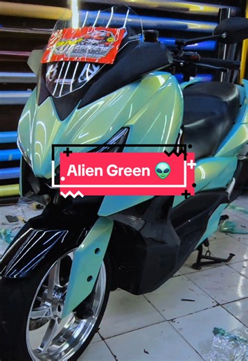 full wrapping alien green & hitam supergloss yamaha xmax 👽👽 #xmax #yamahaxmax #viralvideo #fyp #viral