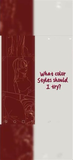 What color styles should I try? (The line art color changes depending on how I color the background)