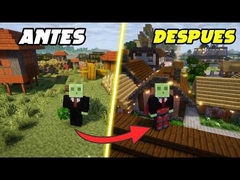 I built the most complete upgraded village in Minecraft survival ⛏ #minecraft #survival