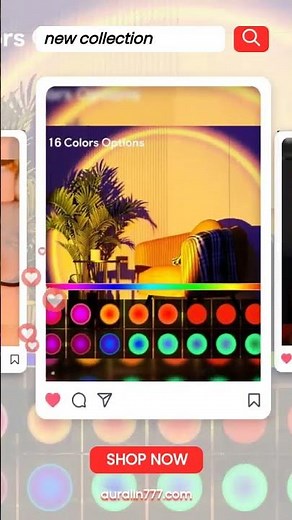 Sunset Lamp Projection Led Lights with Remote, 16 Colors Night Light Rainbow 4 Modes Setting for …