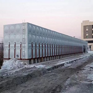 [Hot Item] 50m3 Water Tank Firefighting FRP / GRP Pressed Panel Rectangular Water Storage Tank