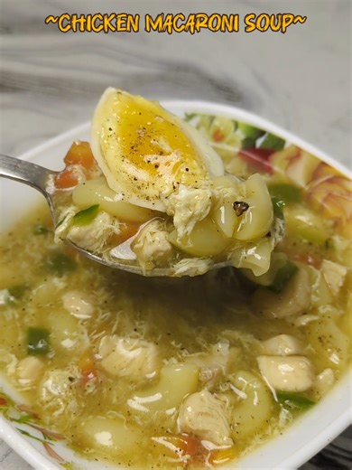Delicious Chicken Macaroni Soup Recipe