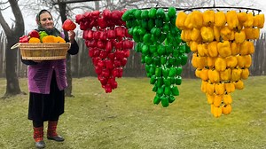 Cooking stuffed peppers in a large skillet is a simple and delicious way to enjoy a hearty meal! Today we'll show process of cooking this flavorful dishes of homemade pepper paste that adds a unique twist to your culinary taste!❤️😋 #cooking #village #pepper | Sweet Village