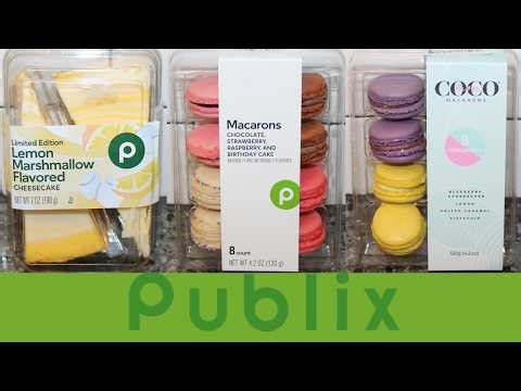 Publix Lemon Marshmallow Cheesecake, Publix Macarons & Mon Coco Macarons Review