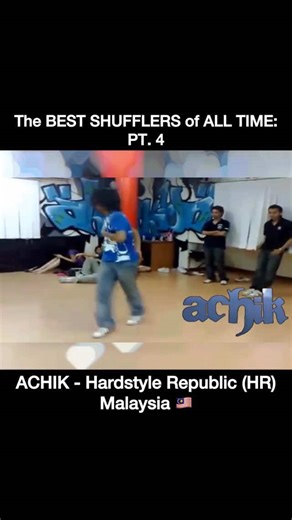 The BEST SHUFFLERS of ALL TIME: Pt.4 ACHIK ~ Hardstyle Republic (HR) @Hardstyle Republic Official @Aman SK Magic (ACHIK HR) Malaysia 🇲🇾 Who do you want to see next? • Original Video(s): • [HR] Achik Sick Kunt • Hardstyle republic Rave and shuffle gathering in malaysia YTChannel(s): • TheSpeedDen • Nelson Truong (TasteEjuice) Song🎵: Dark Oscillators - Nobody Is Perfect (Original Threesome Mix) • I really love shuffling and studying the dance style! I want to use this series to showcase my favo
