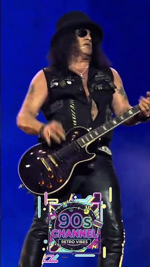best performance of slash playing guitar ❤️ #slash #gnr #90smusic #90s #legend #concert #monkband