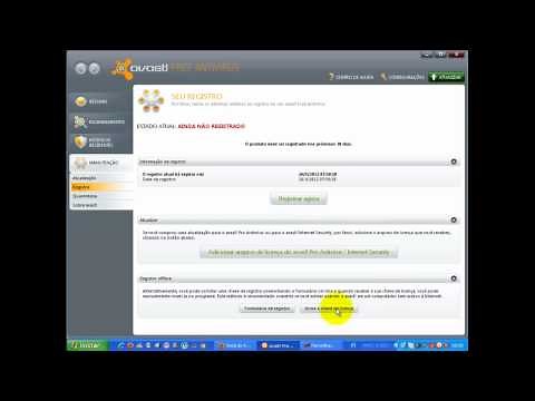 como inserir a chave de licença do avast ate 2038