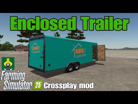 Enclosed Trailer / FS25 crossplay mod