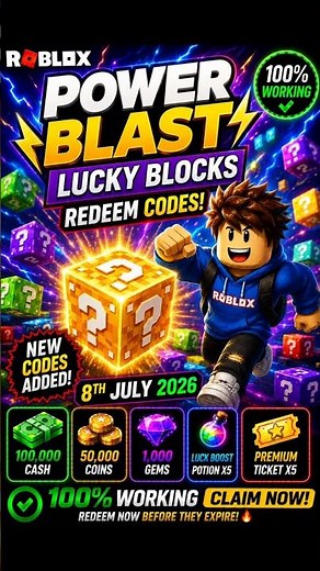 Power Blast Lucky Blocks Redeem Codes | Power Blast Lucky Blocks Codes