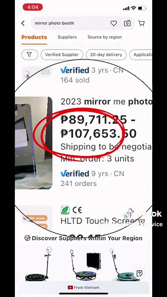 MIRROR PHOTOBOOTH Business Tips & Pricing | Alibaba Supplier Insights