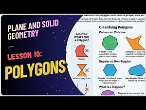 Lesson 10 | Plane Geometry: Polygons Explained | Convex, Concave & Regular Shapes for College Math