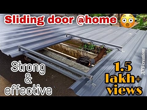 Roofing with sliding doors|Roof top slide door setting|make it easily by watching this video❗