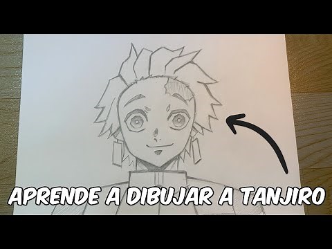 Como dibujar a Tanjiro Paso a Paso con un Lapiz - Kimetsu