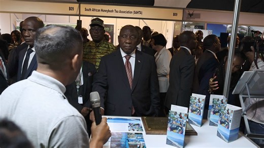 Another one of SANParks' Biodiversity and Wildlife Economy beneficiary, One Cape Fishers had the privilege of President Cyril Ramaphosa visiting their stall. #BEII2024 | South African National Parks