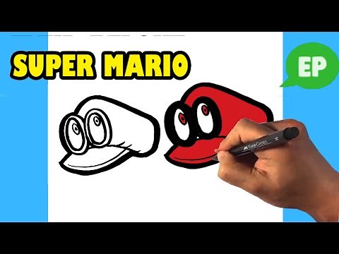 How to Draw Mario Odyssey Hat - Nintendo - Easy Pictures to Draw