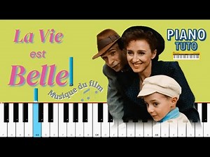 La vie est belle [Piano] Tutoriel | photos du film | partition🎵