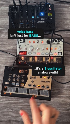 Our volca bass is a 3 oscillator analog synth for massive bass, and the volca drum has a six-part DSP synth engine for beats for days. These little grooveboxes give you the ability to create some pretty unique compositions on the go, but have you ever tried adding the volca mix... to the mix 😏.⁠ ⁠ Designed to accommodate up to three volca units simultaneously, the volca mix allows you to blend audio signals together & control levels independently. #volcavember⁠ .⁠ .⁠ .⁠ .⁠ .⁠ .⁠ .⁠ #volca #volc