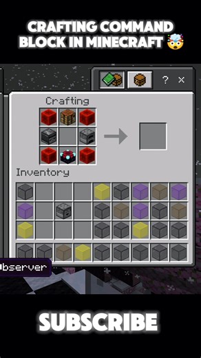 Crafting Command Block In Minecraft 🤯