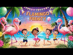 Flamingo FRENZY! Dance Game 🦩🌴 Red Light/Green Light Brain Break/kids dance song/danny go