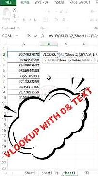 VLOOKUP Trick with 0&A1 in Excel 🔥 | Fix Text & Number Lookup Problem Easily #excel