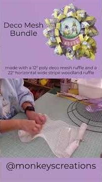 Easy Ruffly Work Form Coverage | Woodland Ruffle Tutorial #decomesh