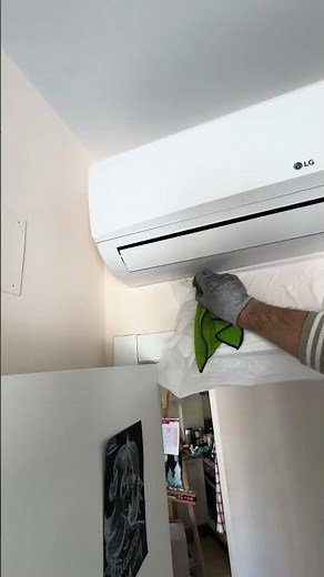 LG Mini Split Cleaning | Dirty Indoor Unit Service