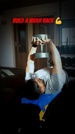 Build a Wider Back 💪 | Dumbbell Pullover Exercise